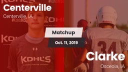 Matchup: Centerville High vs. Clarke  2019