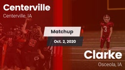 Matchup: Centerville High vs. Clarke  2020