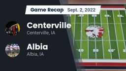 Recap: Centerville  vs. Albia  2022