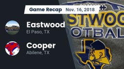 Recap: Eastwood  vs. Cooper  2018