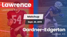 Matchup: Lawrence High vs. Gardner-Edgerton  2019
