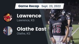 Recap: Lawrence  vs. Olathe East  2022