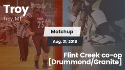 Matchup: Troy  vs. Flint Creek co-op [Drummond/Granite] 2018