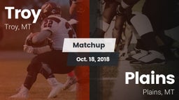 Matchup: Troy  vs. Plains  2018