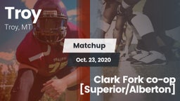 Matchup: Troy  vs. Clark Fork co-op [Superior/Alberton] 2020