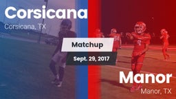 Matchup: Corsicana High vs. Manor  2017