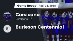 Recap: Corsicana  vs. Burleson Centennial 2018