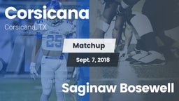 Matchup: Corsicana High vs. Saginaw Bosewell 2018
