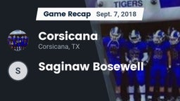 Recap: Corsicana  vs. Saginaw Bosewell 2018