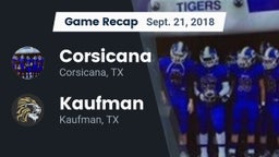 Recap: Corsicana  vs. Kaufman  2018