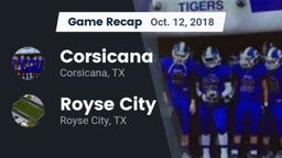 Recap: Corsicana  vs. Royse City  2018
