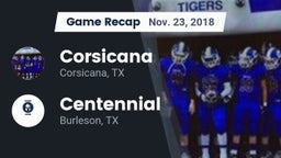 Recap: Corsicana  vs. Centennial  2018