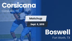 Matchup: Corsicana High vs. Boswell   2019