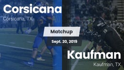 Matchup: Corsicana High vs. Kaufman  2019