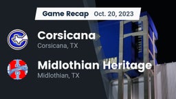 Recap: Corsicana  vs. Midlothian Heritage  2023