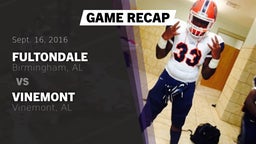 Recap: Fultondale  vs. Vinemont  2016