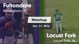 Matchup: Fultondale High vs. Locust Fork  2016
