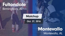 Matchup: Fultondale High vs. Montevallo  2016