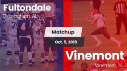 Matchup: Fultondale High vs. Vinemont  2018