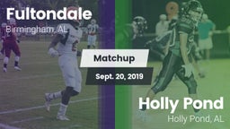 Matchup: Fultondale High vs. Holly Pond  2019