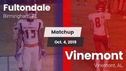 Matchup: Fultondale High vs. Vinemont  2019
