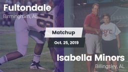 Matchup: Fultondale High vs. Isabella Minors 2019