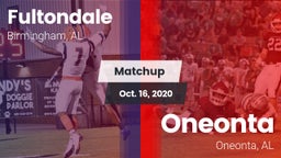 Matchup: Fultondale High vs. Oneonta  2020