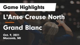 L'Anse Creuse North  vs Grand Blanc  Game Highlights - Oct. 9, 2021