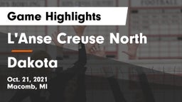 L'Anse Creuse North  vs Dakota  Game Highlights - Oct. 21, 2021