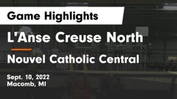 L'Anse Creuse North  vs Nouvel Catholic Central  Game Highlights - Sept. 10, 2022