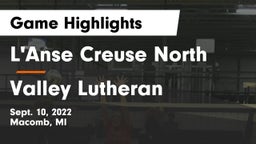L'Anse Creuse North  vs Valley Lutheran  Game Highlights - Sept. 10, 2022