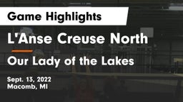L'Anse Creuse North  vs Our Lady of the Lakes  Game Highlights - Sept. 13, 2022