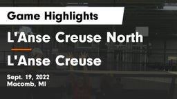 L'Anse Creuse North  vs L'Anse Creuse  Game Highlights - Sept. 19, 2022