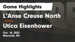 L'Anse Creuse North  vs Utica Eisenhower  Game Highlights - Oct. 18, 2022