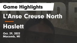 L'Anse Creuse North  vs Haslett  Game Highlights - Oct. 29, 2022