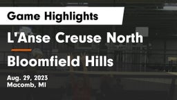 L'Anse Creuse North  vs Bloomfield Hills Game Highlights - Aug. 29, 2023