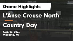 L'Anse Creuse North  vs Country Day Game Highlights - Aug. 29, 2023