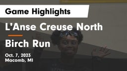 L'Anse Creuse North  vs Birch Run Game Highlights - Oct. 7, 2023