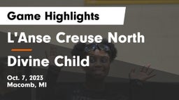 L'Anse Creuse North  vs Divine Child Game Highlights - Oct. 7, 2023