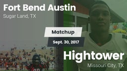 Matchup: Fort Bend Austin vs. Hightower  2017