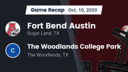 Recap: Fort Bend Austin  vs. The Woodlands College Park  2020