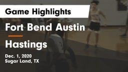 Fort Bend Austin  vs Hastings Game Highlights - Dec. 1, 2020