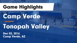 Camp Verde  vs Tonopah Valley  Game Highlights - Dec 02, 2016