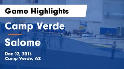 Camp Verde  vs Salome Game Highlights - Dec 02, 2016