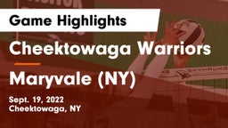 Cheektowaga Warriors vs Maryvale  (NY) Game Highlights - Sept. 19, 2022