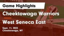 Cheektowaga Warriors vs West Seneca East  Game Highlights - Sept. 11, 2023