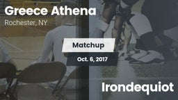 Matchup: Greece Athena vs. Irondequiot  2017