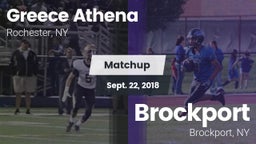 Matchup: Greece Athena vs. Brockport  2018