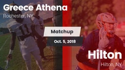 Matchup: Greece Athena vs. Hilton  2018