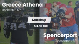 Matchup: Greece Athena vs. Spencerport  2018